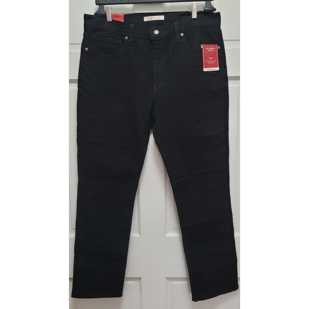 Levi's Strauss Signature Men's Slim Fit Ultimate Flex Jeans - Black - 36x30